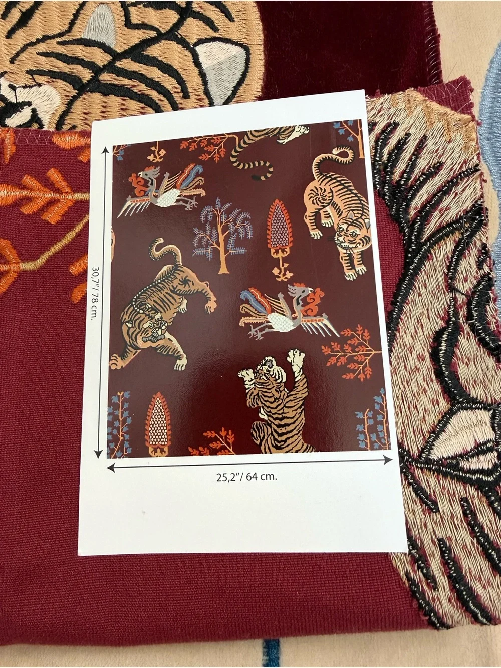 Foresti Bengala A8094 Italian Designer Upholstery Fabric Sample NWT